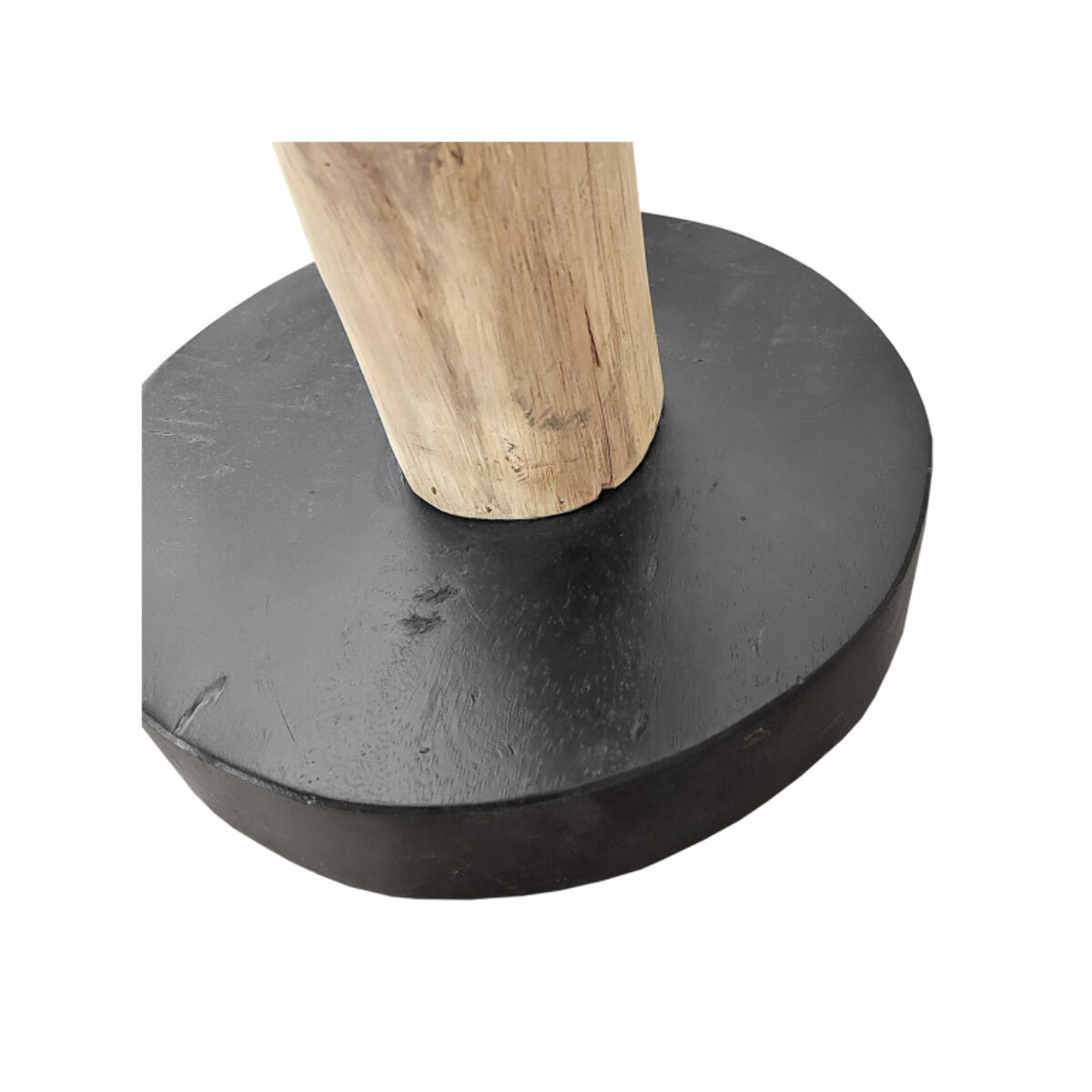 Porte manteau sur pied en bois massif de teck brut H180cm - KEDI