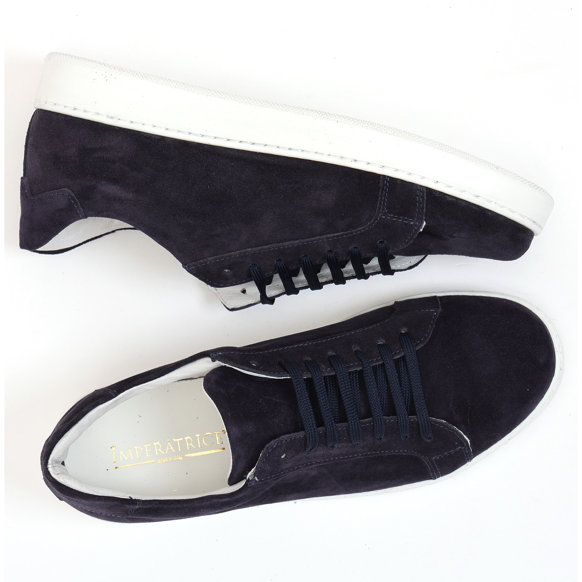 Sneakers stringate in camoscio