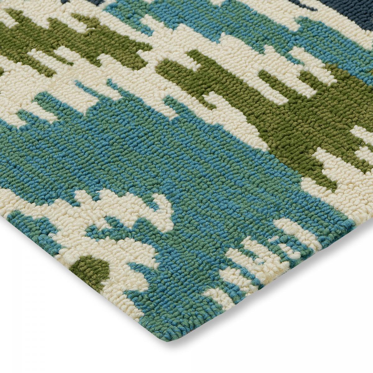 Tapis extérieur tissé kilim rectangle NUITORP