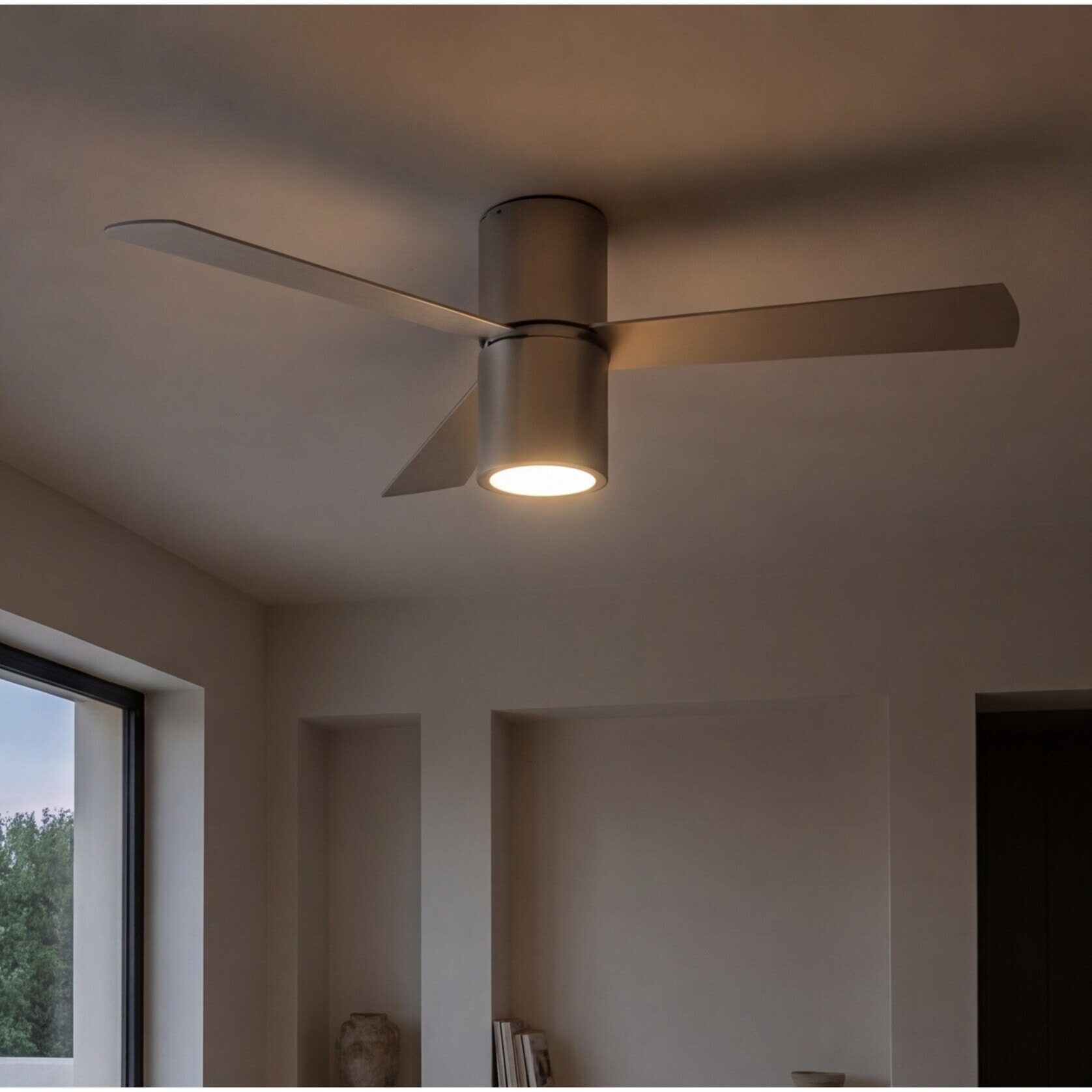 Forlight Ventilador IP20 Formentera E27 23W Gris Blanco