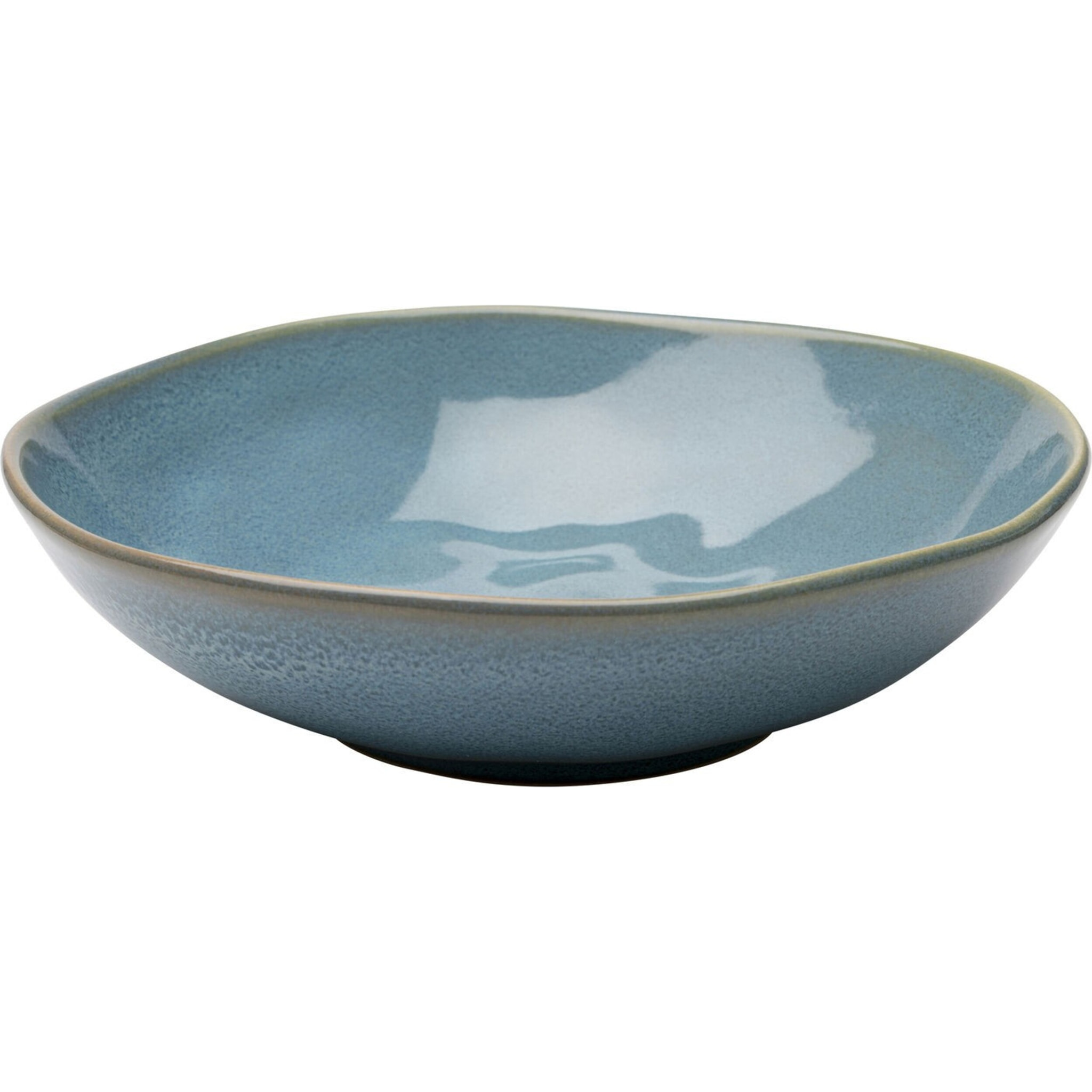 Assiettes creuses Organic 22cm bleues set de 6 Kare Design