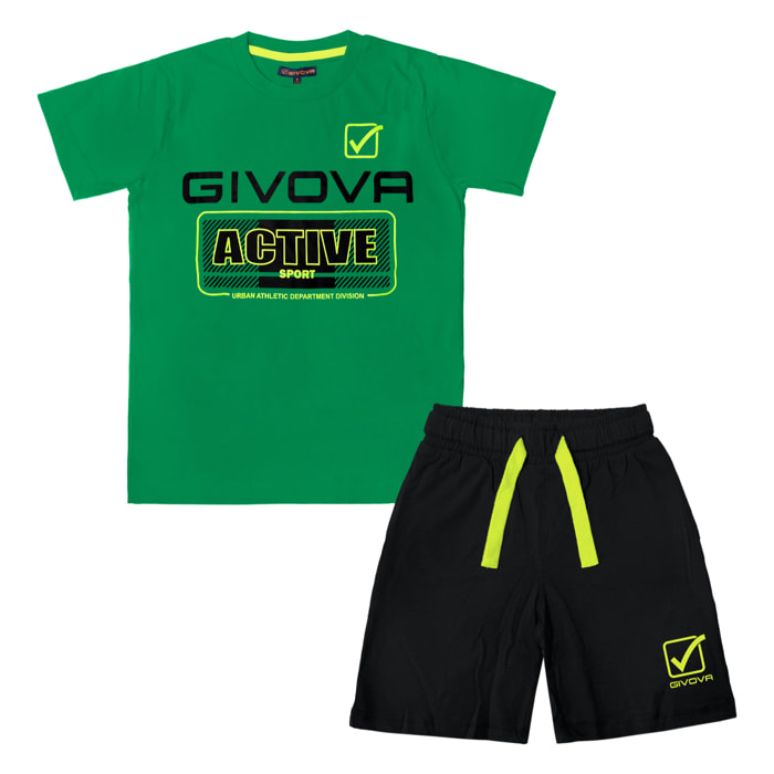 Completo Corto Bimbo GIVOVA Cotone 3 / 7 Anni