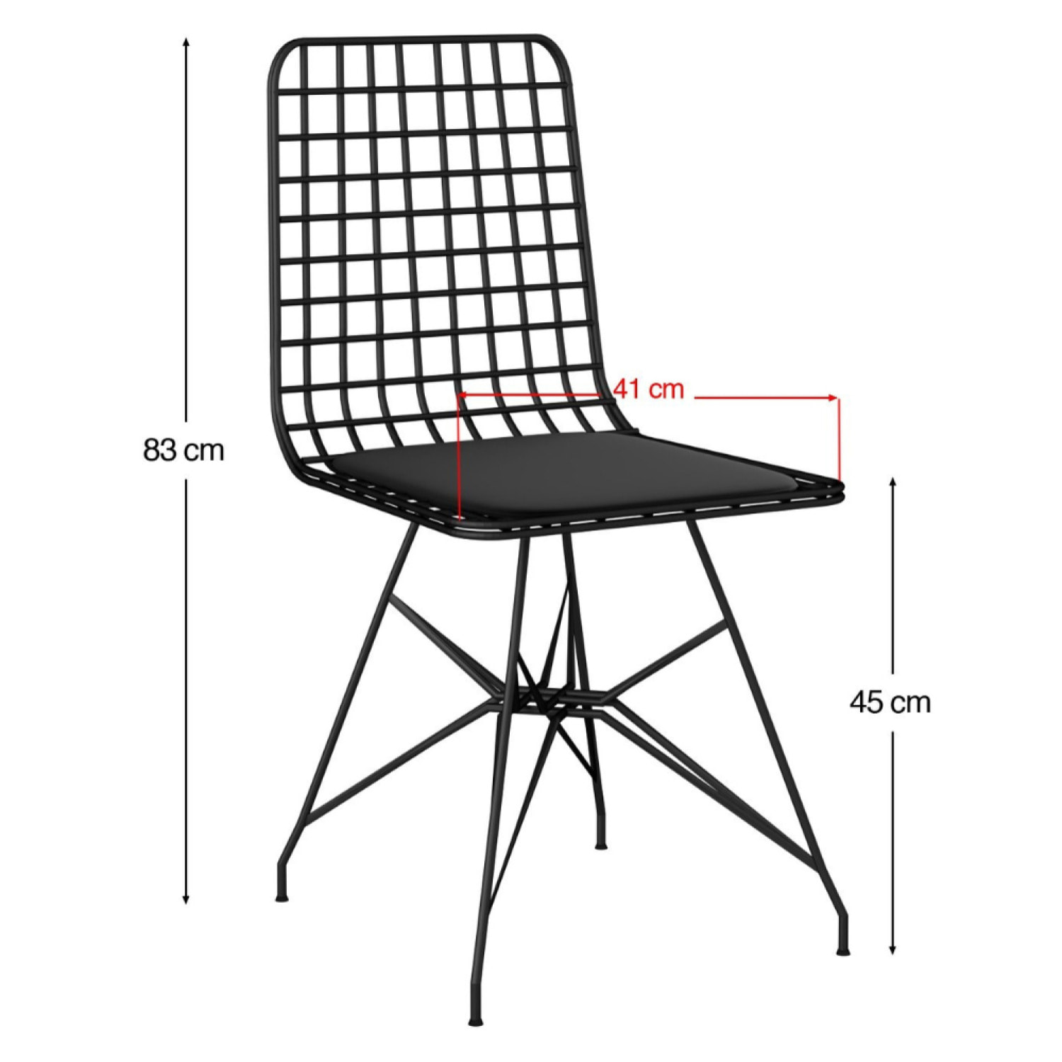 Ensemble repas table et chaises industriel bois et noir VERA