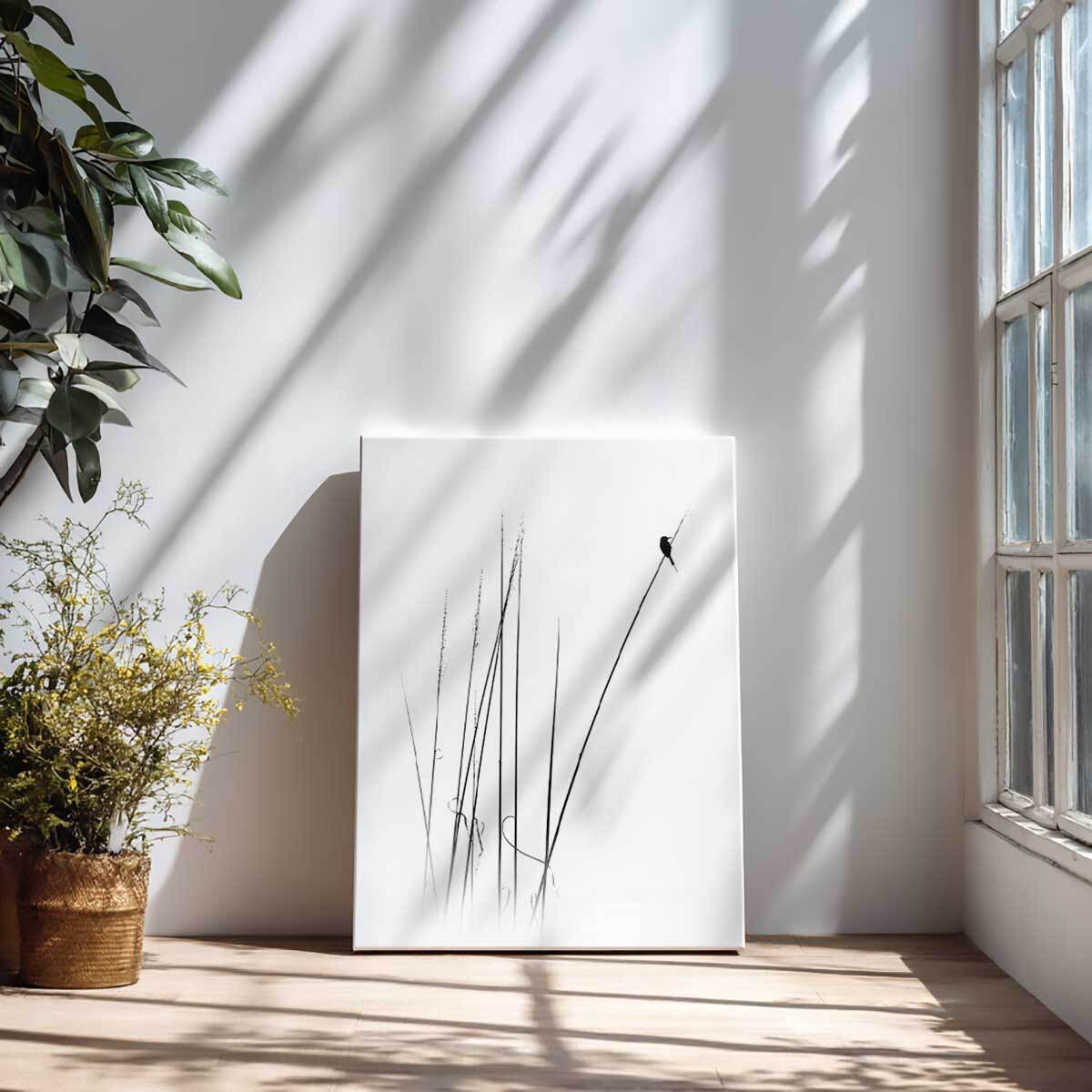 Tableau oiseaux En haut de la branche Toile imprimée