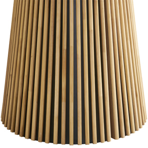 Table à manger ronde extensible en céramique bicolore 6/8 places - ADA