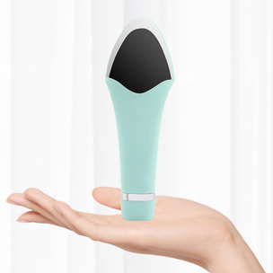 Spazzola esfoliante e massaggiante portatile, funzionamento a batteria.