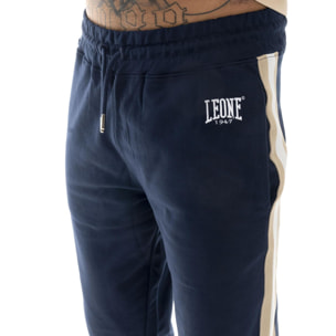 Chándal de hombre Leone Easy con cuello y cremallera de algodón no perchado