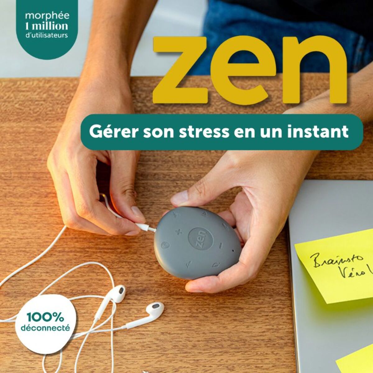 Box de méditation MORPHEE Zen - Galet de relaxation