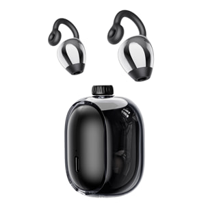 Auriculares deportivos TWS JM47. Con cancelación de ruido en llamadas, traducción de 150 idiomas en tiempo real y asistente de voz IA.