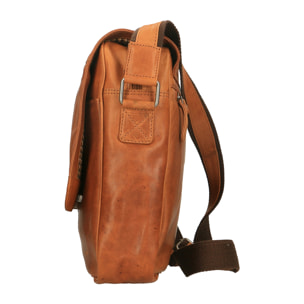 Borsa a tracolla  da uomo In Vera pelle Made in Italy xx cm