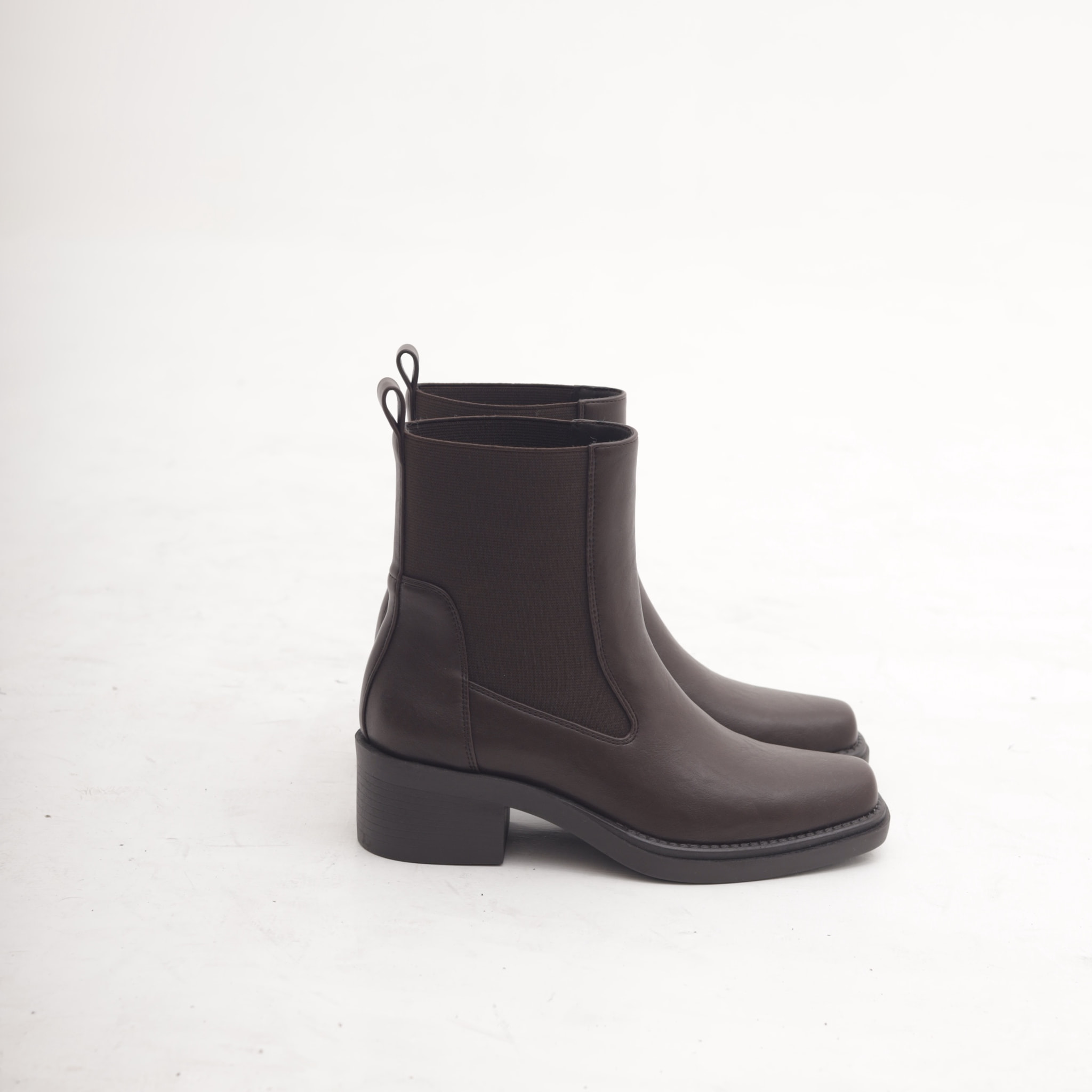 STIVALETTO TEXANO ELASTICI TESTA DI MORO