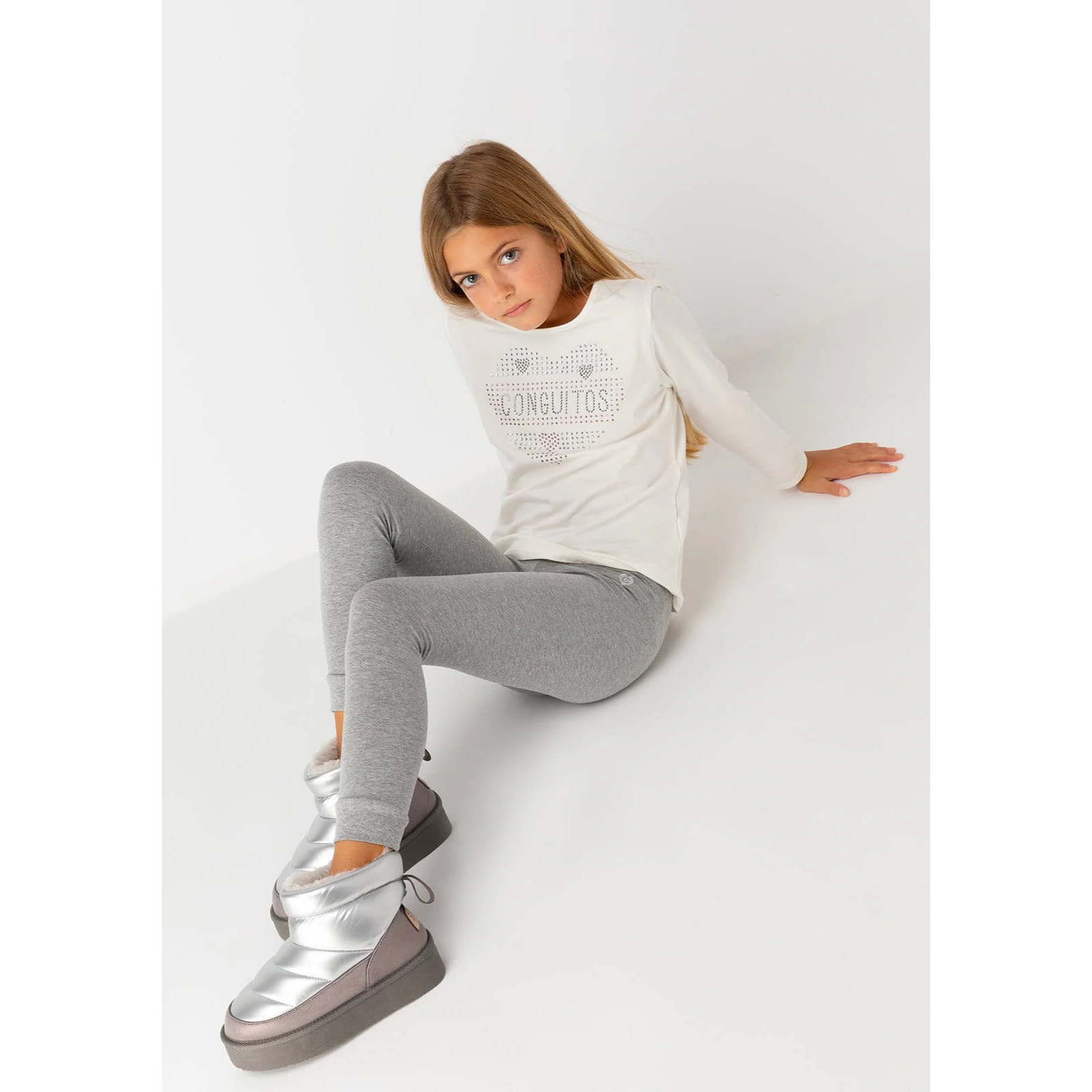 Joggers Gris Niña