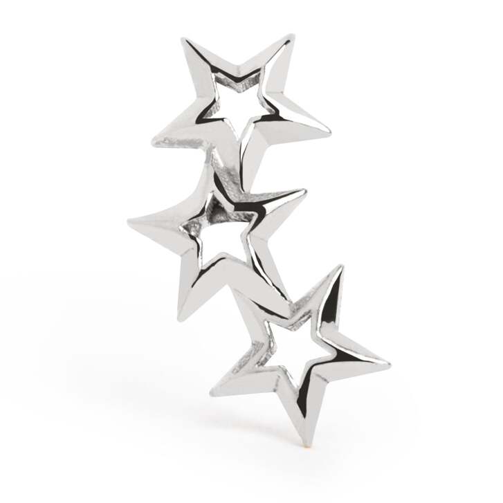 Orecchino Singolo 3 Star in Argento