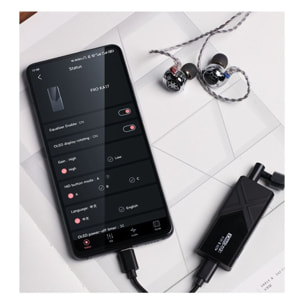 DAC audio FIIO Ampli portable KA17 USB-C Bleu