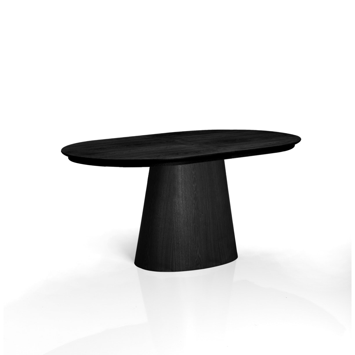 Table à manger extensible Tomasucci RAUMA, en MDF finition bois noir, 160/200/240 × 100 × 75,5 cm