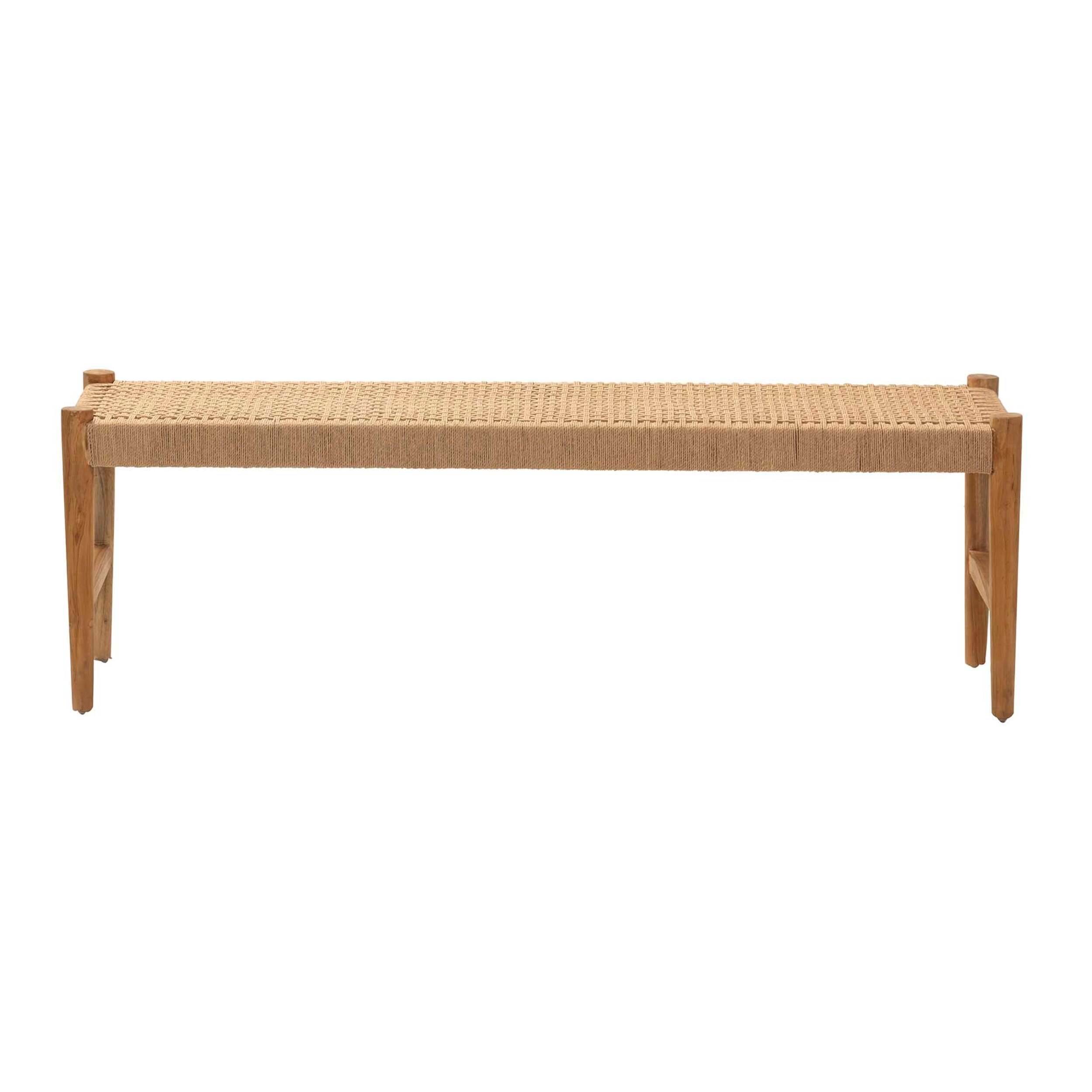 Banco Madera Teka Natural 140x41x46 Cm