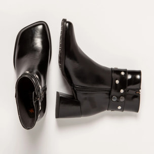 Botines 1706S NAPPA SHINNY BLACK/ VERONA color Black