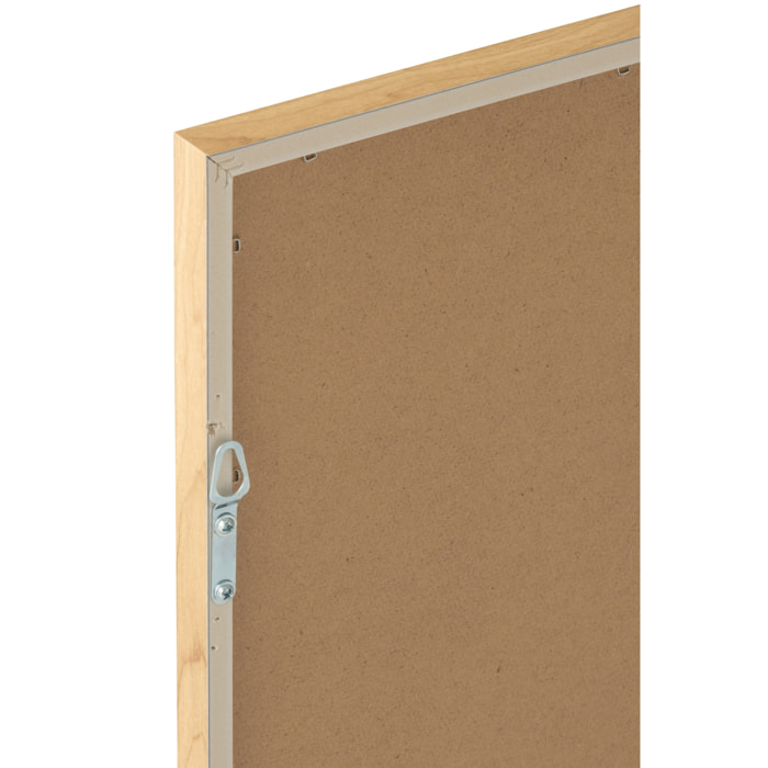 J-Line Cadre Géométrique - toile - bleu/blanc - 2 pièces