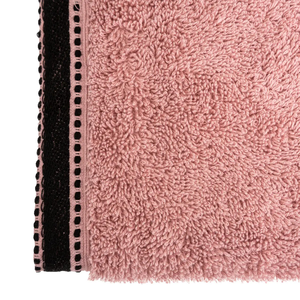 Serviette de toilette "Joia" - coton 550 gr/m² - rose 50x90 cm