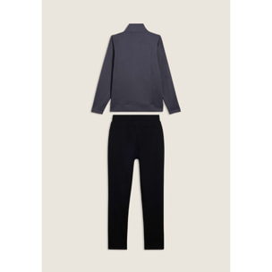 Tuta regular fit con collo alto e dettagli in strass