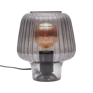 Lampe De Table Champignon Verre
