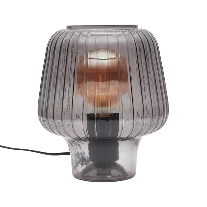 Lampe De Table Champignon Verre M4