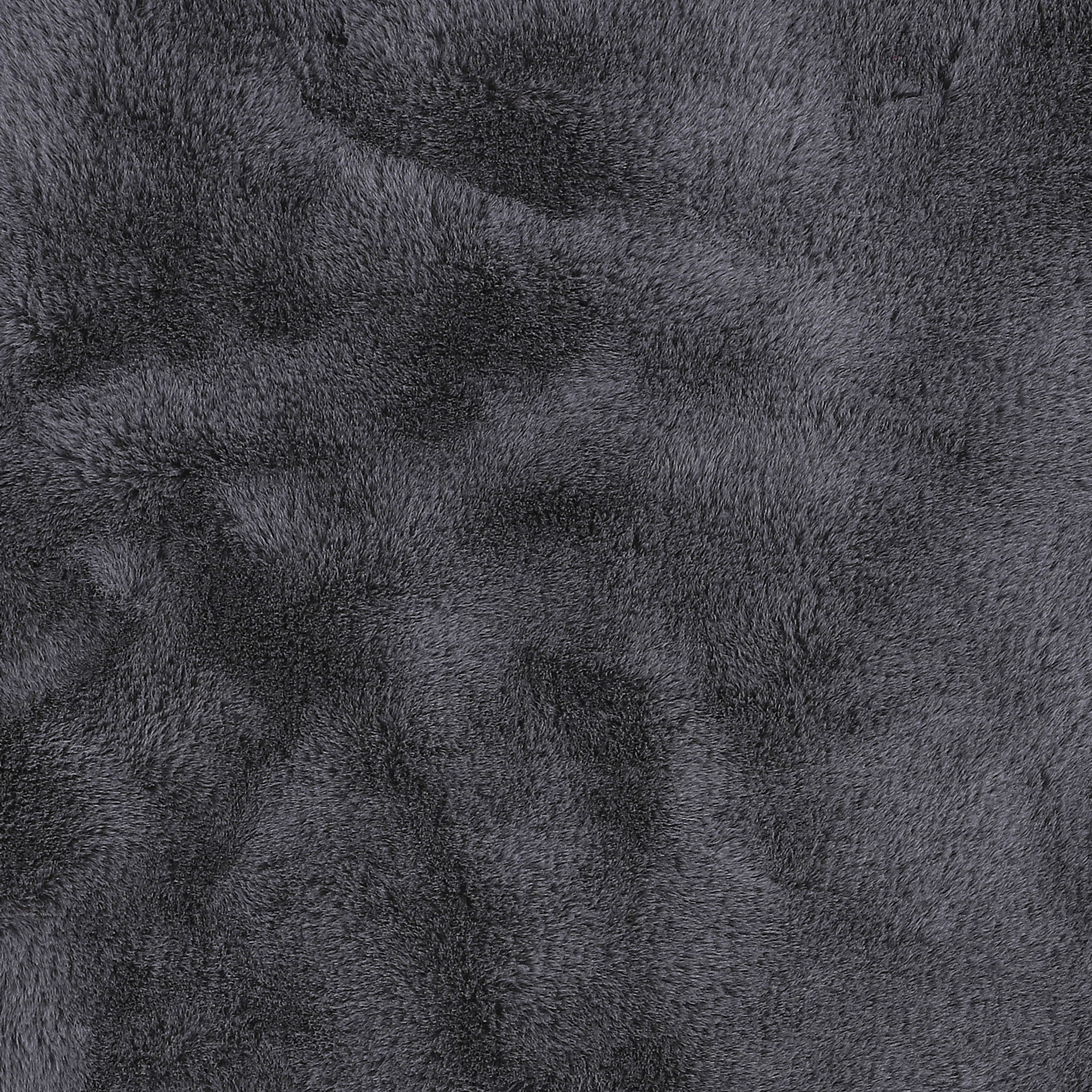 Tapis Imitation Fourrure Poil Fin Gris 60x90cm