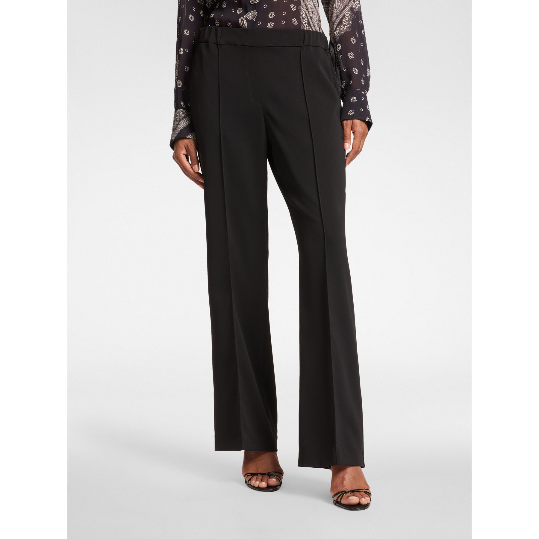 Elena Mirò - Pantalones de pierna ancha - Negro