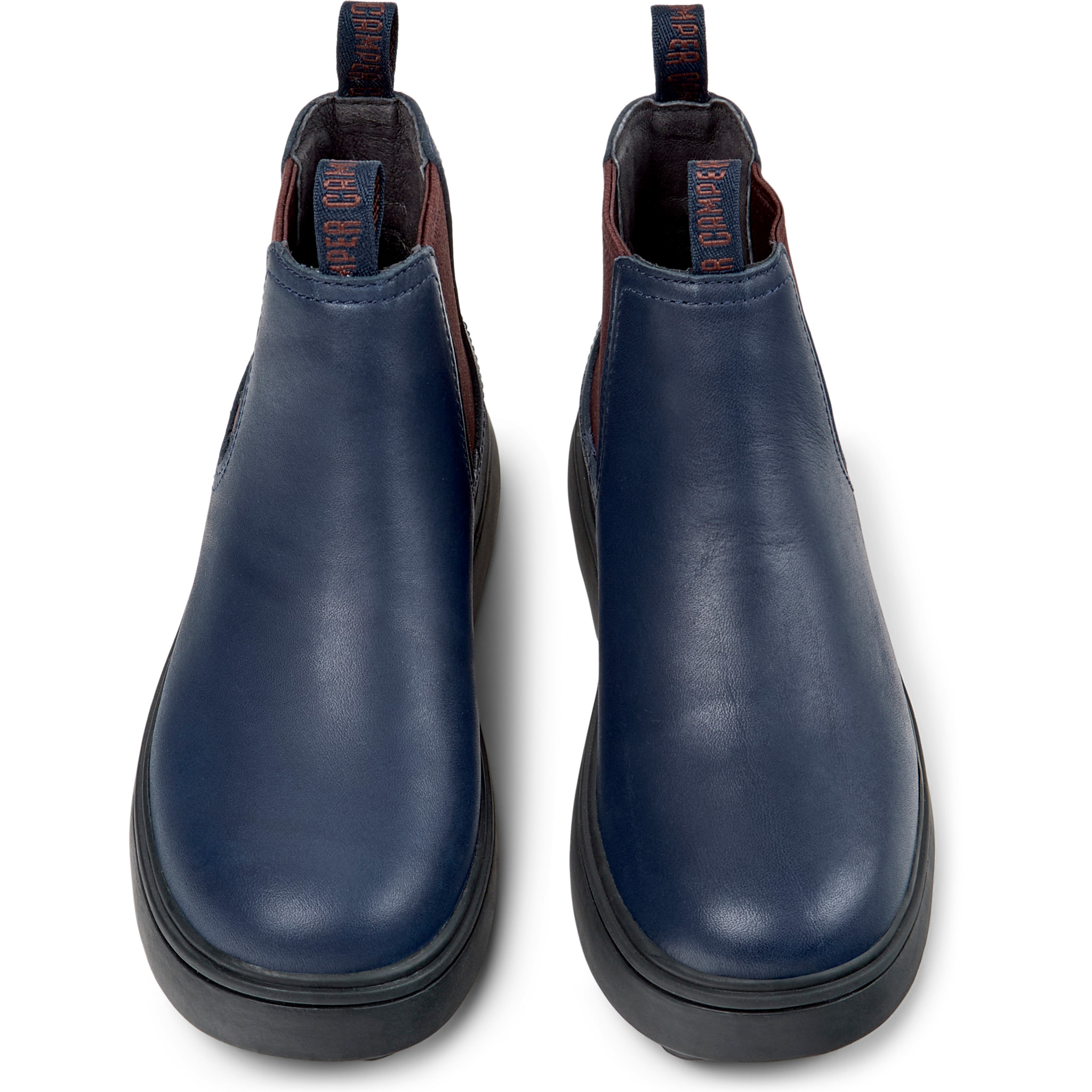 Botines - CAMPER Norte - Azul - Cuero liso