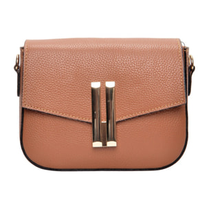 Borsa a spalla Anna Luchini Cammello