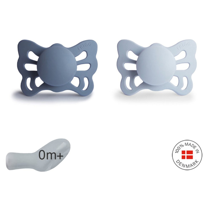 Frigg Pack 2 Chupetes Anat. Silicona Butterfly
