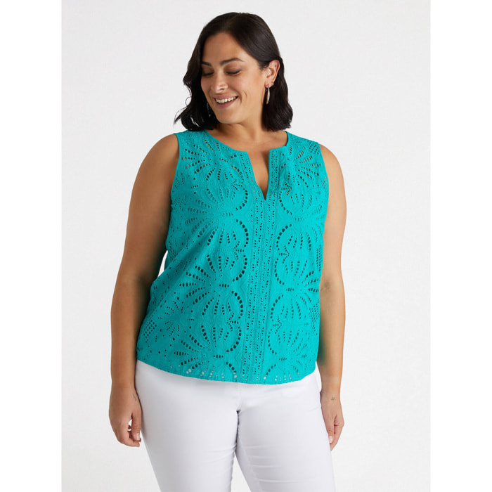 Fiorella Rubino - top sangallo - Verde