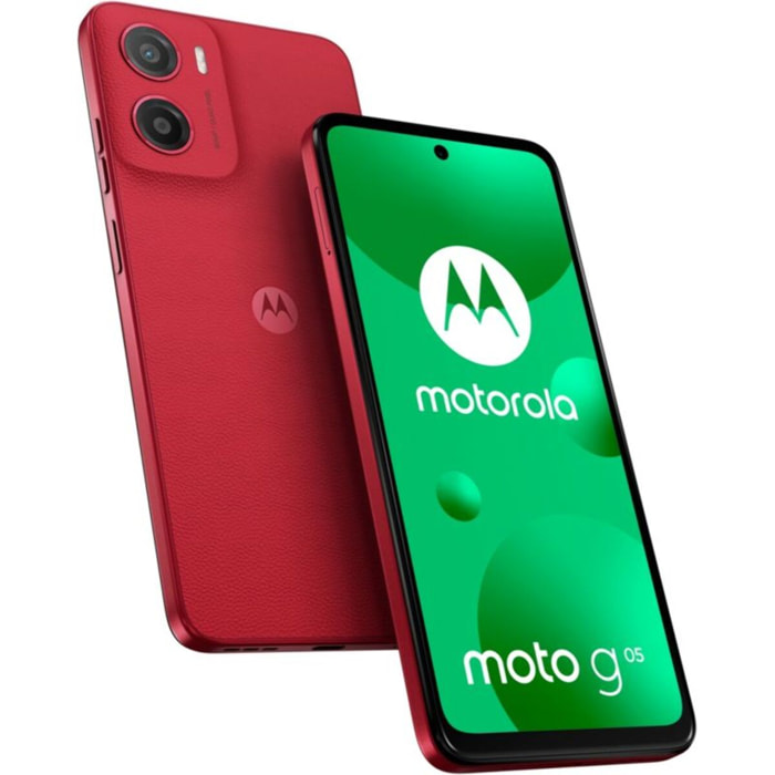 Smartphone MOTOROLA G05 Rouge prune 64Go