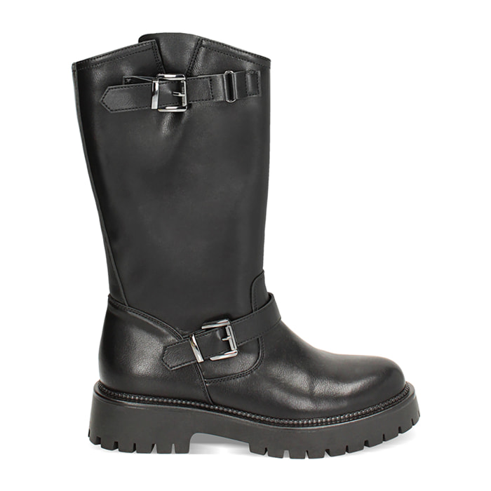Botas biker negras