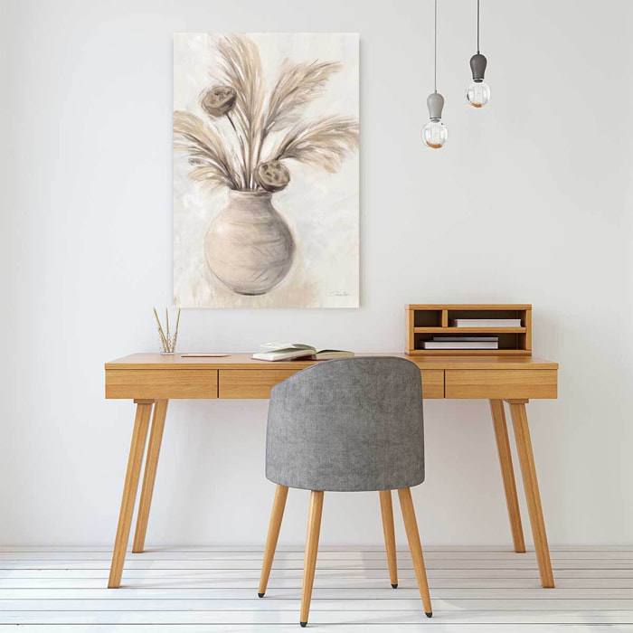 Tableau nature morte poterie seche  Toile imprimée