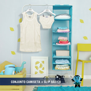 Conj. Comunion Niño Tirante Sport/Slip Desagujado Beige Talla 10