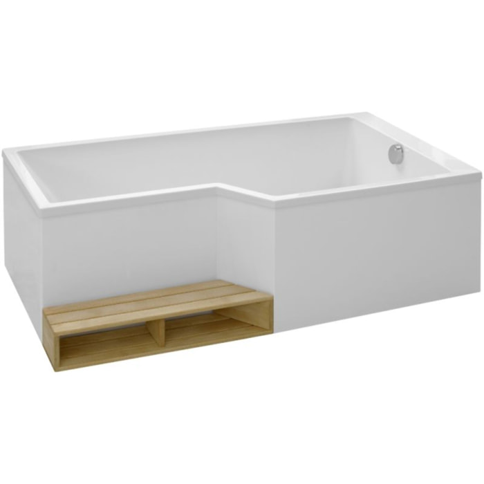 Baignoire bain douche JACOB DELAFON Neo blanc brillant