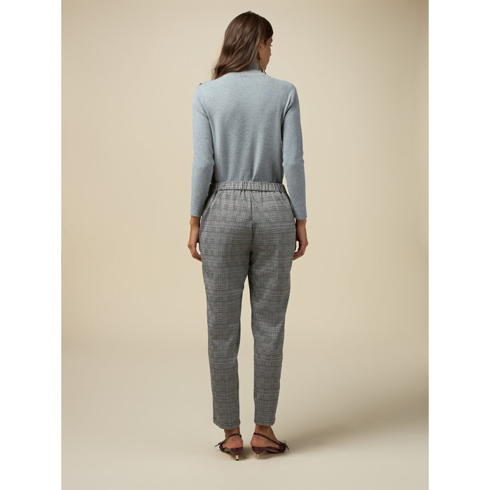 Oltre - Pantaloni in tessuto jacquard - Grigio