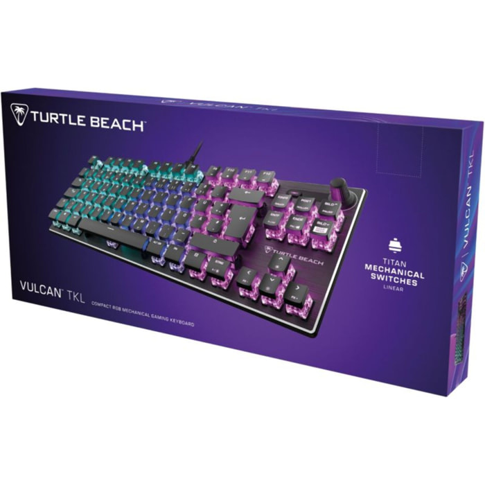 Clavier gamer TURTLE BEACH Vulcan TKL AIMO Noir Linear