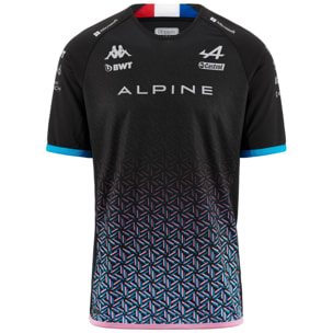 Kappa - Maglie gioco Bambino Nero - KOMBAT OCON ALPINE F1