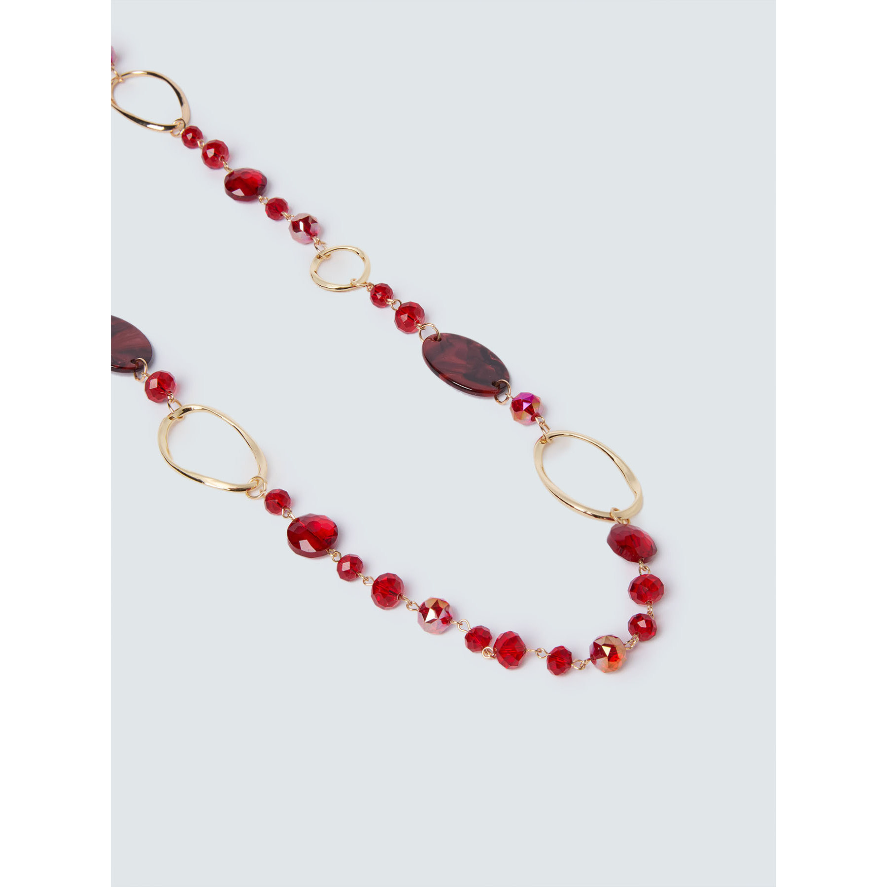 Fiorella Rubino - Collar largo con cuentas y anillos - Oro