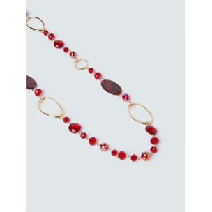 Fiorella Rubino - Collar largo con cuentas y anillos - Oro