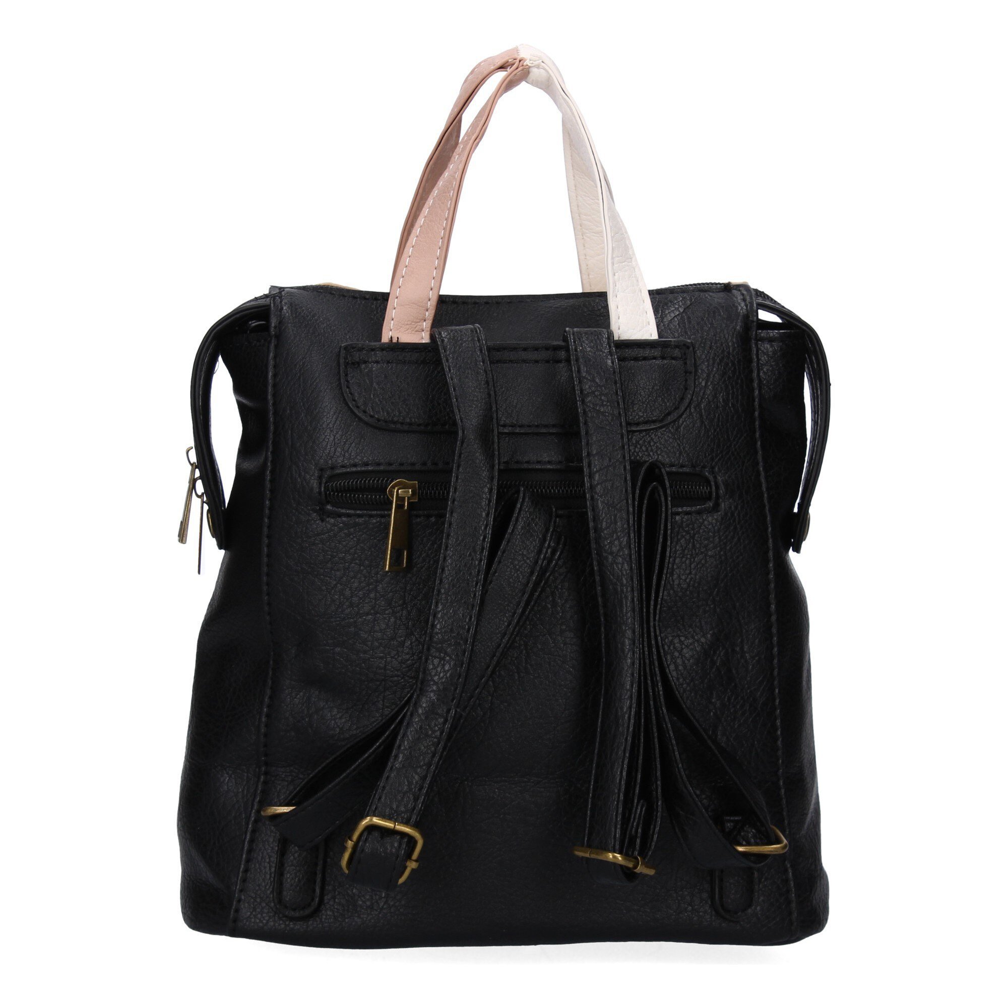 Mochila para mujer con correas ajustable, compartimento principal con cremallera.