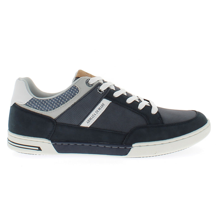 Armata di Mare Scarpe Uomo Sneakers Casual Stringate con Soletta Rimovibile in Memory Foam AMU 1M921 Navy
