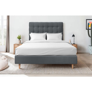 Tete de lit Capitonnée Velours - Rembourrée A poser