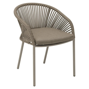 Fauteuil de jardin Oryon empilable café