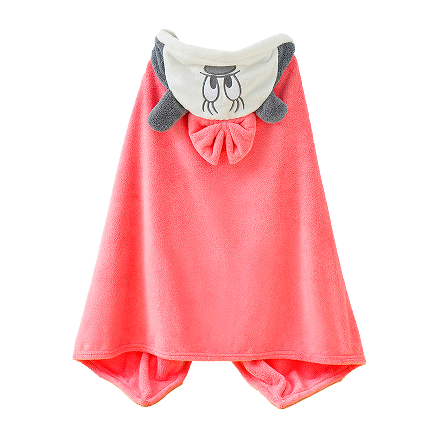 Toalla infantil diseño ratoncito. Multiusos: toalla de baño, poncho de playa o natación, manta.