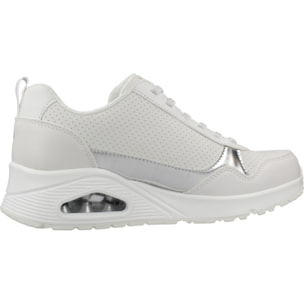 Sneakers De  Mujer Uno Metallic Sliders Blanco