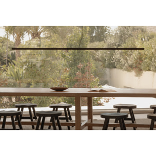 VICO 1150 Lampada sospensione nera con canopy di superficie