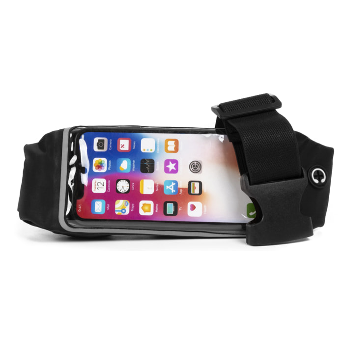 Borsa a vita Wanel con tasca trasparente con funzione touch.